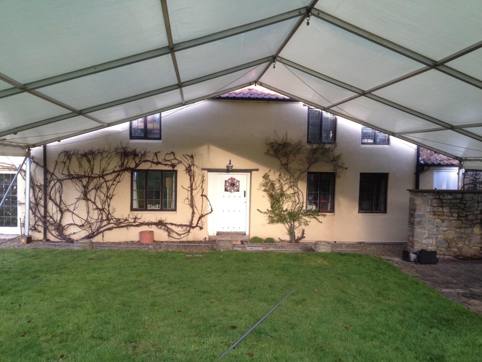 Pagoda canopy entrance marquee